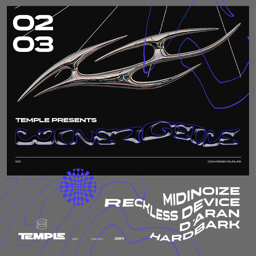 Temple presents Convergence - フライヤー表