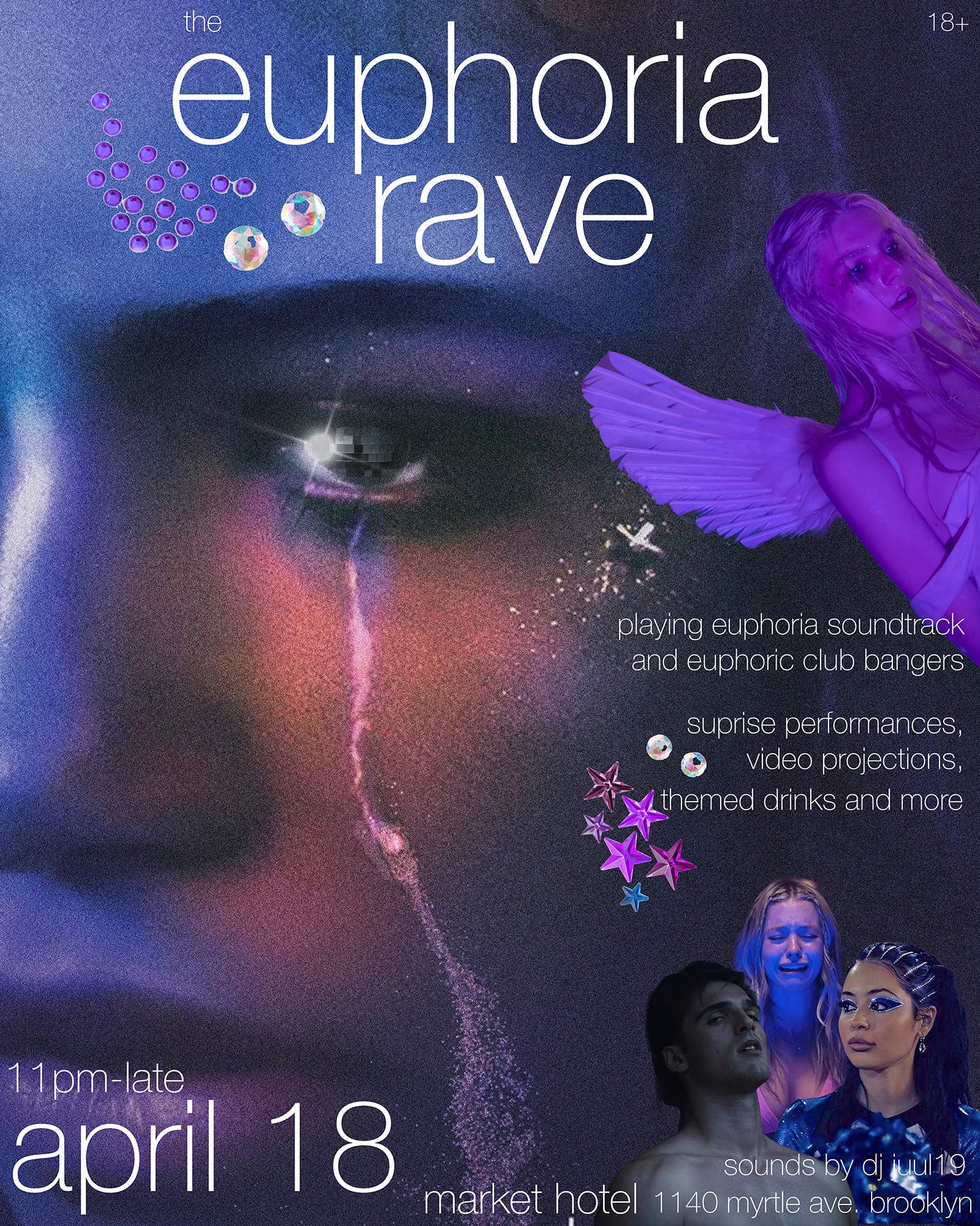 the euphoria rave at Market Hotel, New York City