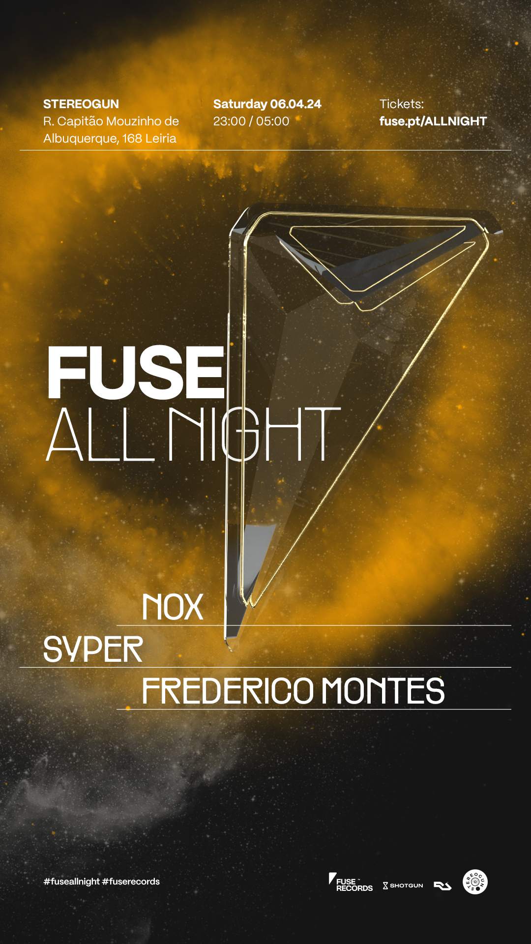 Fuse All Night: Stereogun - Página frontal