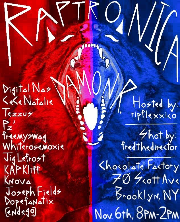 Raptronica at The Chocolate Factory, New York City