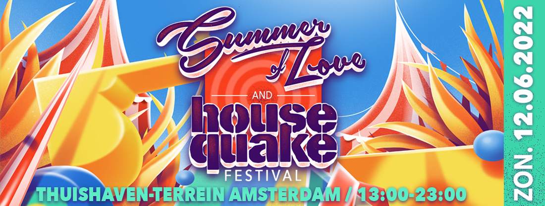 Summer of Love & Housequake festival - Thuishaven (terrein) - フライヤー表