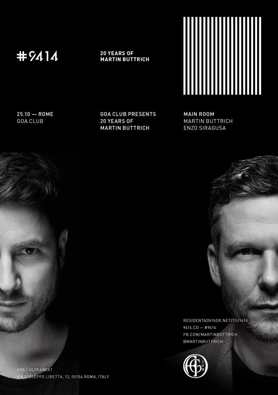 Nozoo presents: #9414, 20 Years of Martin Buttrich with Enzo Siragusa - Página frontal