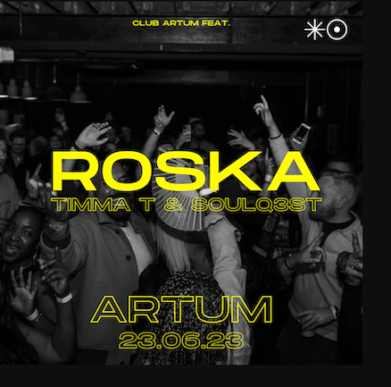 Club Artum: Roska, Timma T, Soulqu3st - Página frontal