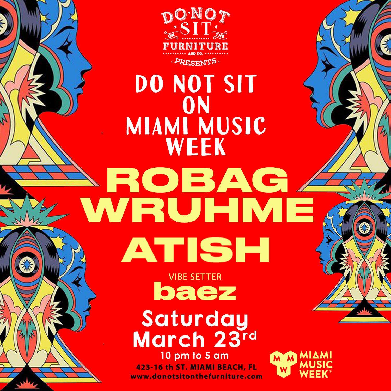 Do Not Sit On MMW: Atish & Robag Wruhme - フライヤー表
