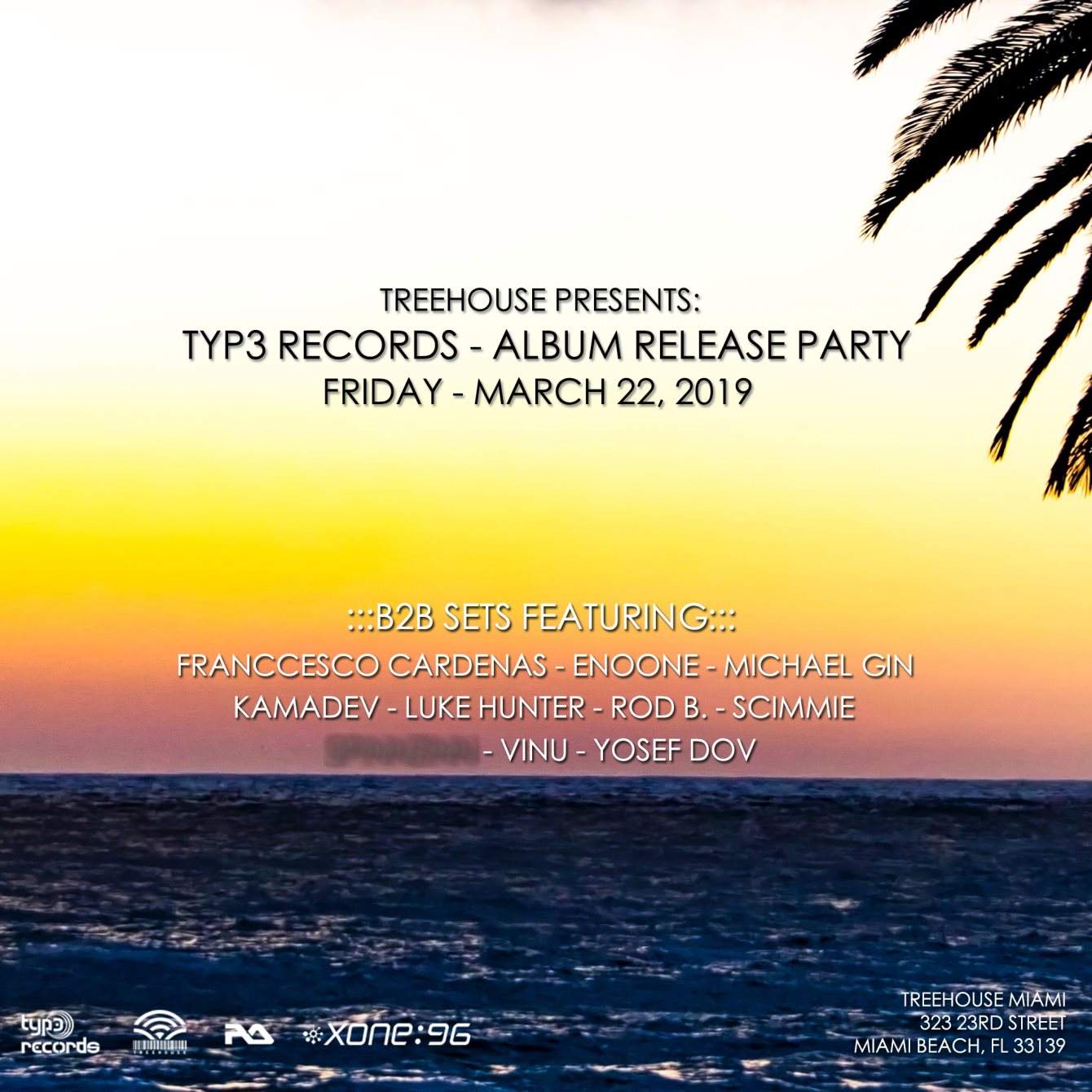 Typ3 Records - Album Release Party - フライヤー表