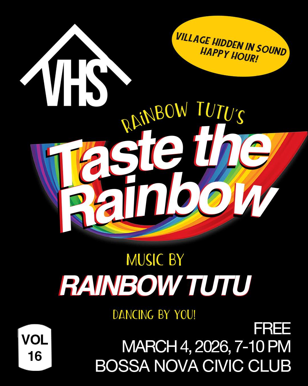 Village Hidden in Sound x TASTE THE RAINBOW: Bossa Nova Happy Hour