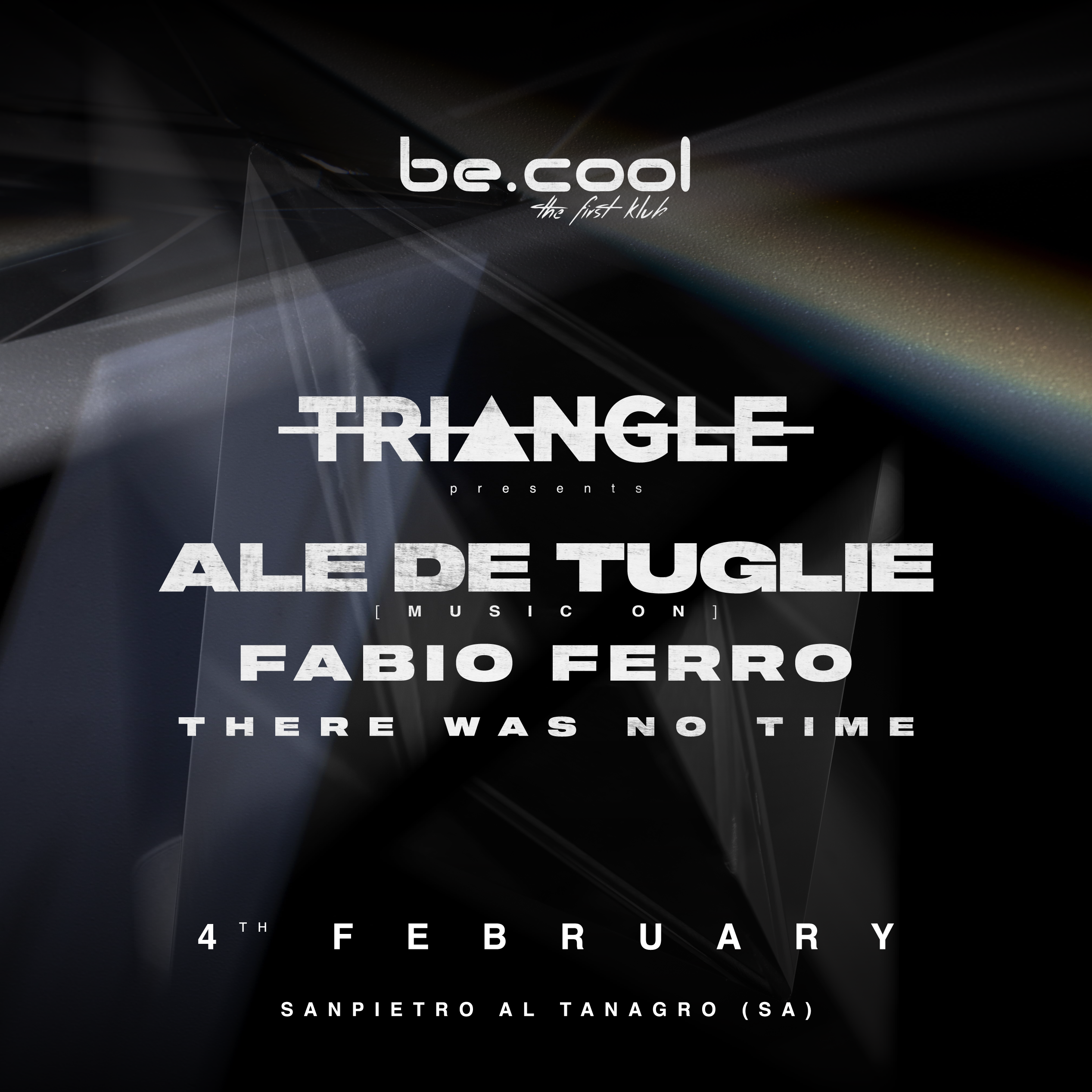 TRIANGLE Party with Ale De Tuglie, Fabio Ferro & There Was No Time - フライヤー表