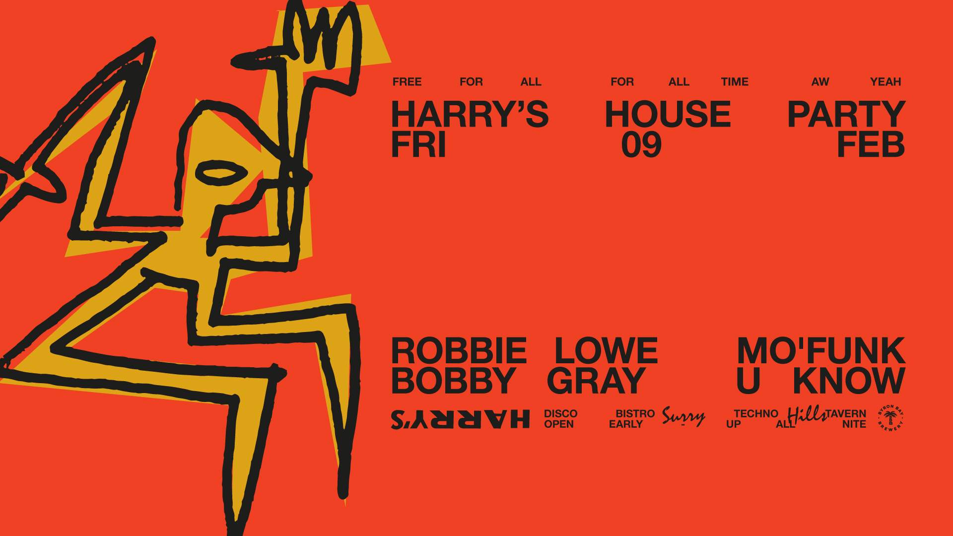 Harry's House Party feat. Robbie Lowe + Mo'funk + Bobby Gray + U Know - Página frontal