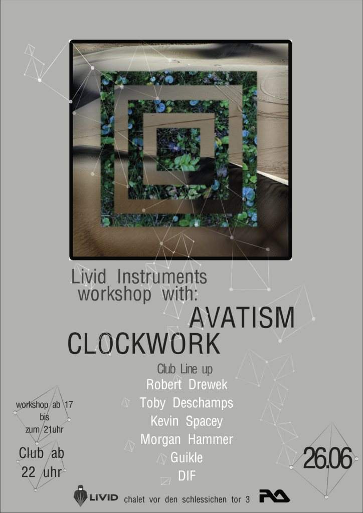 Livid Instruments Workshop + Party with Robert Drewek - フライヤー表