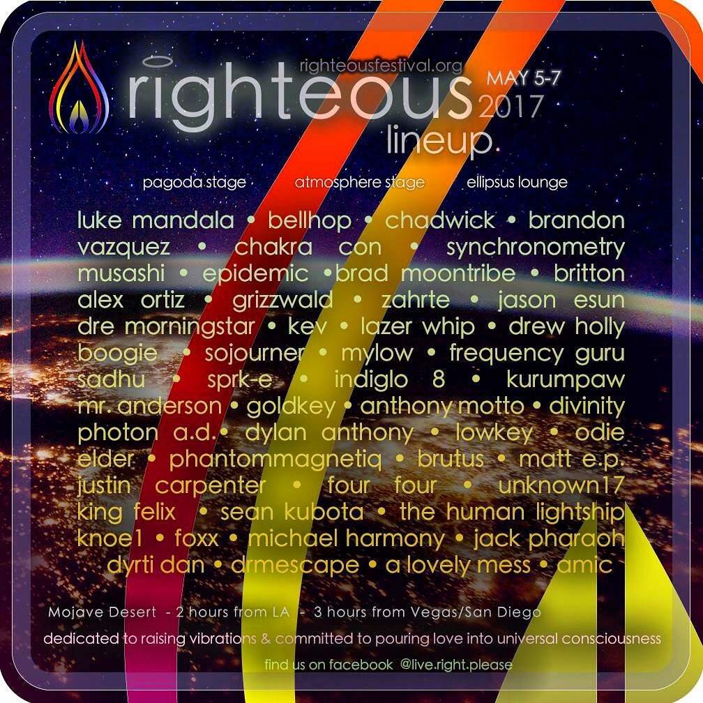 Righteous - フライヤー表