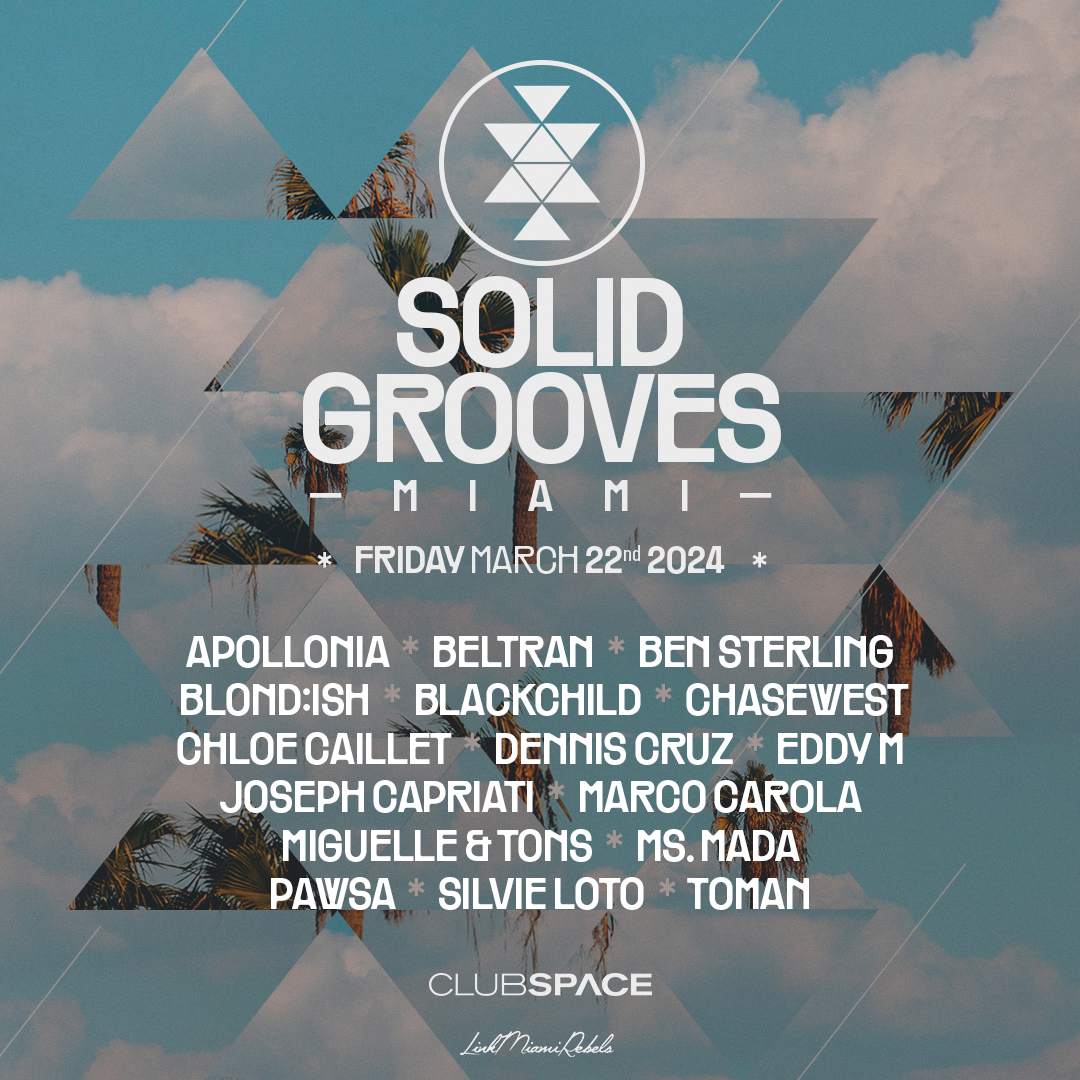 Solid Grooves Miami - フライヤー表