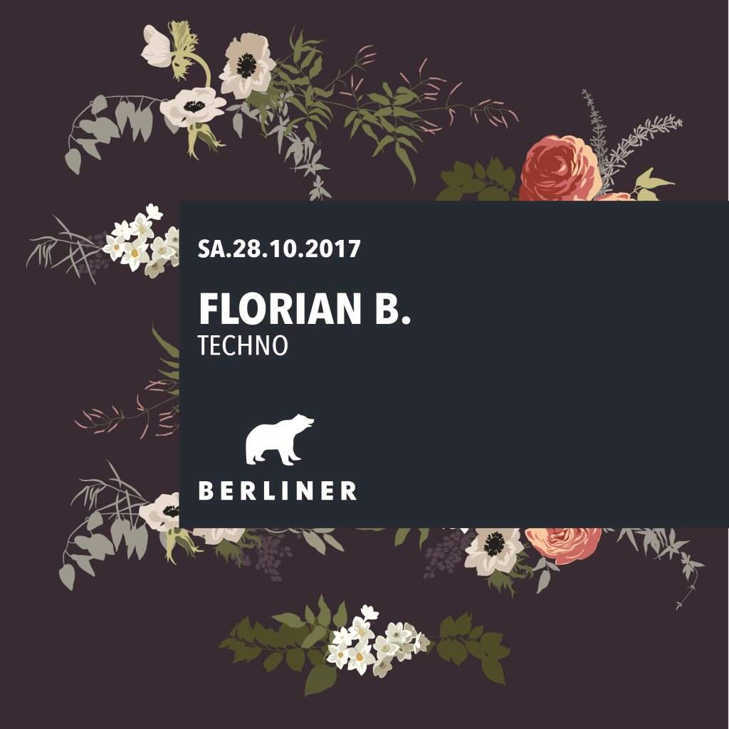 BERLINER Week-end: Florian B. - フライヤー表