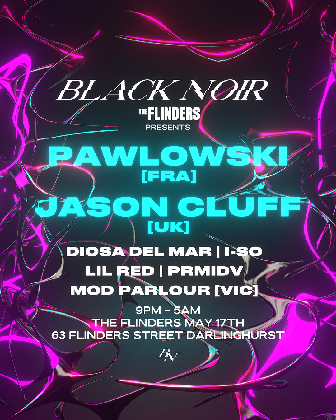 BLACK NOIR presents: Pawlowski [FRA] & Jason Cluff [UK] - Página frontal