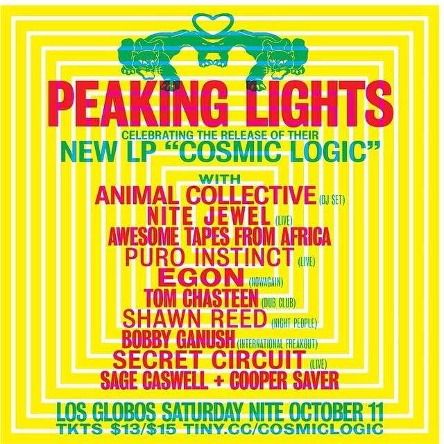 Peaking Lights present a Night of Cosmic Logic - Página frontal
