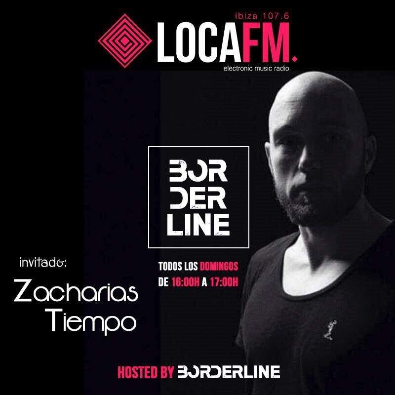 Borderline Radio Show w. Zacharias Tiempo (Kittball / Kontact) - フライヤー表