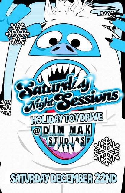 Saturday Night Sessions Holiday Toy Drive - Página frontal