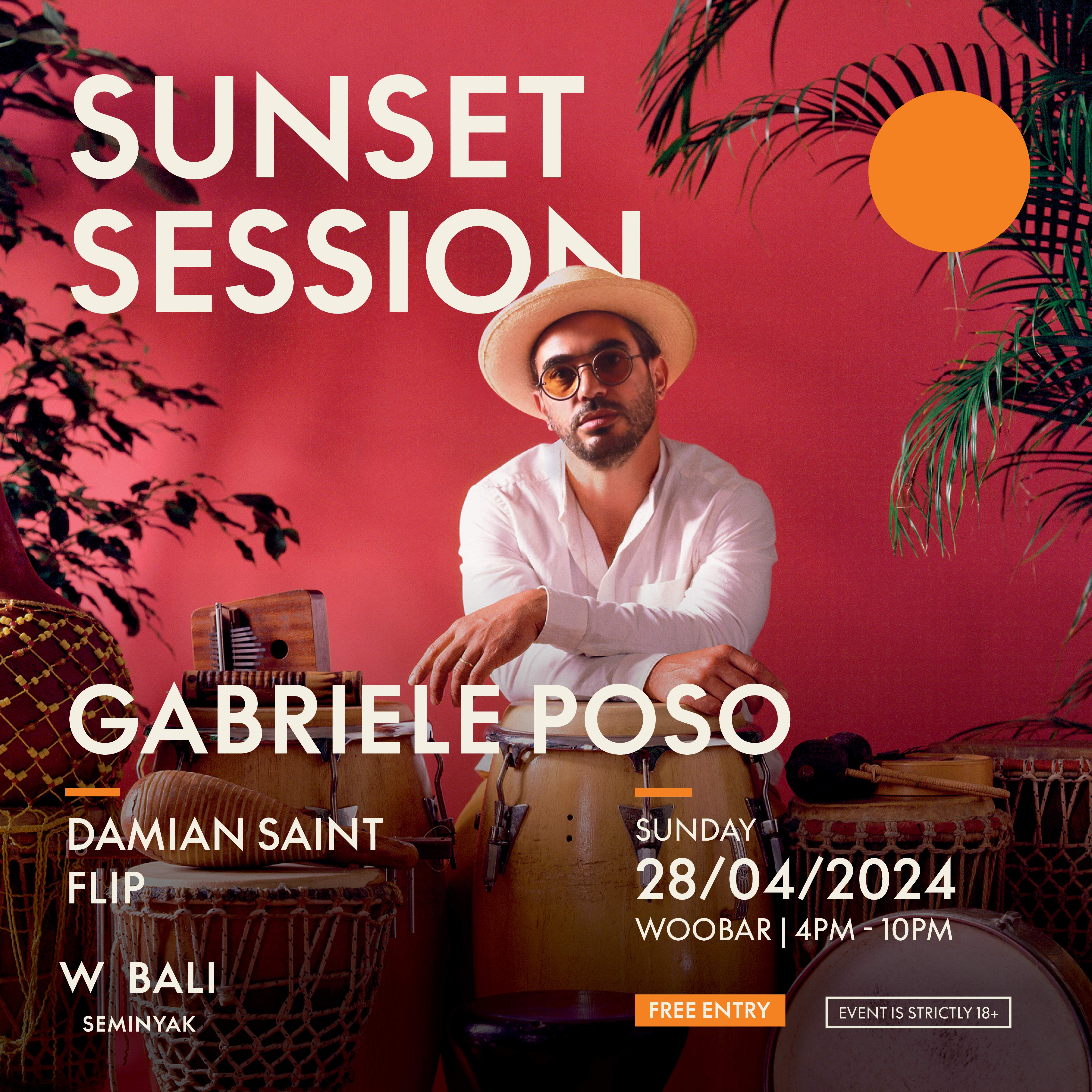 Sunset Session featuring Gabriele Poso - フライヤー表