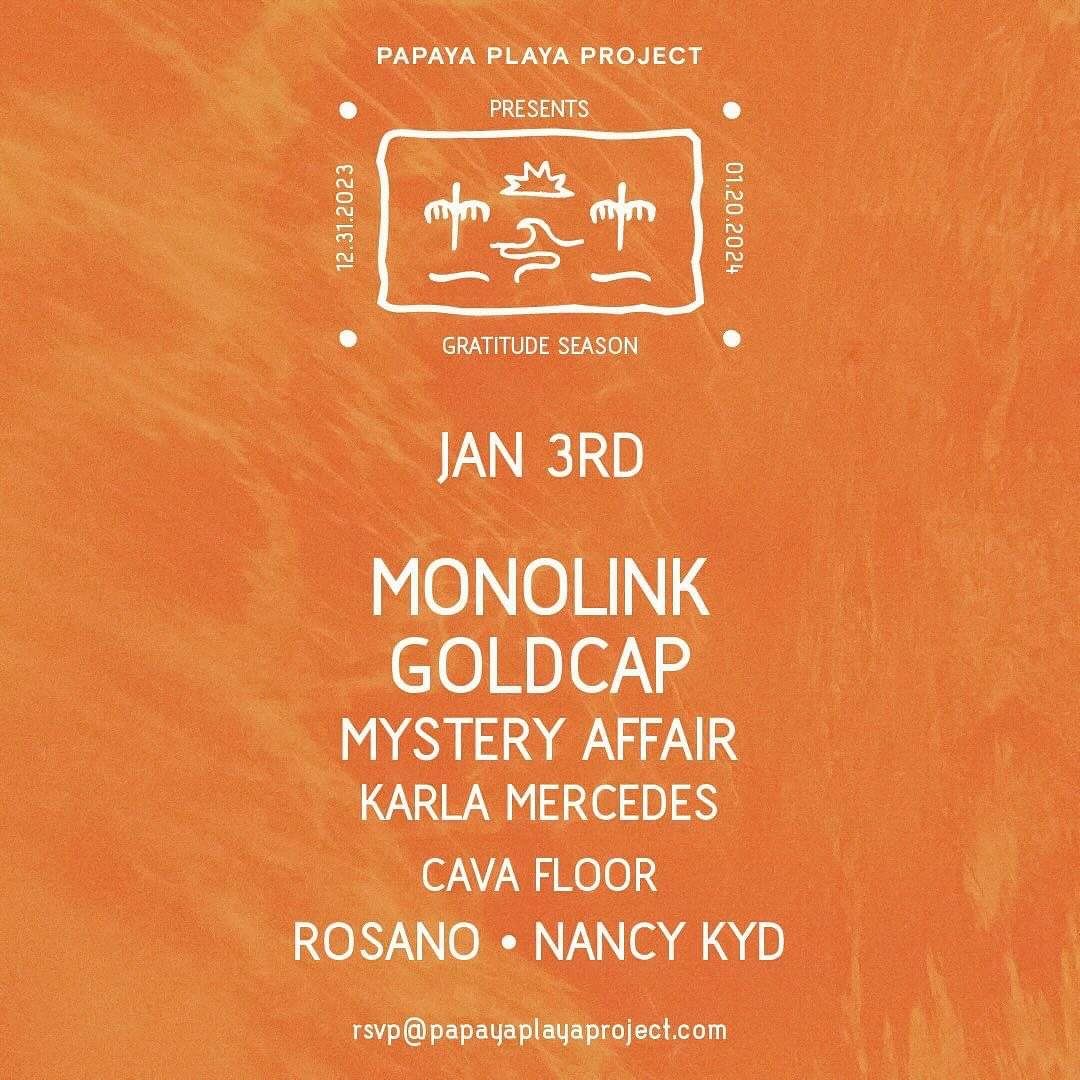 Monolink (live)  Goldcap Mystery Affair - Página frontal
