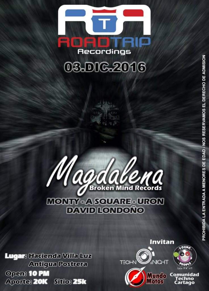 Road Trip Recordings 7 Aniversario con Magdalena - フライヤー表