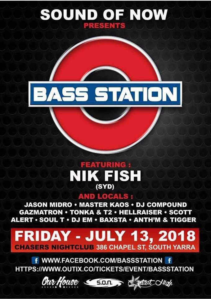 Bass Station Reunion Feat. Nik Fish - フライヤー表