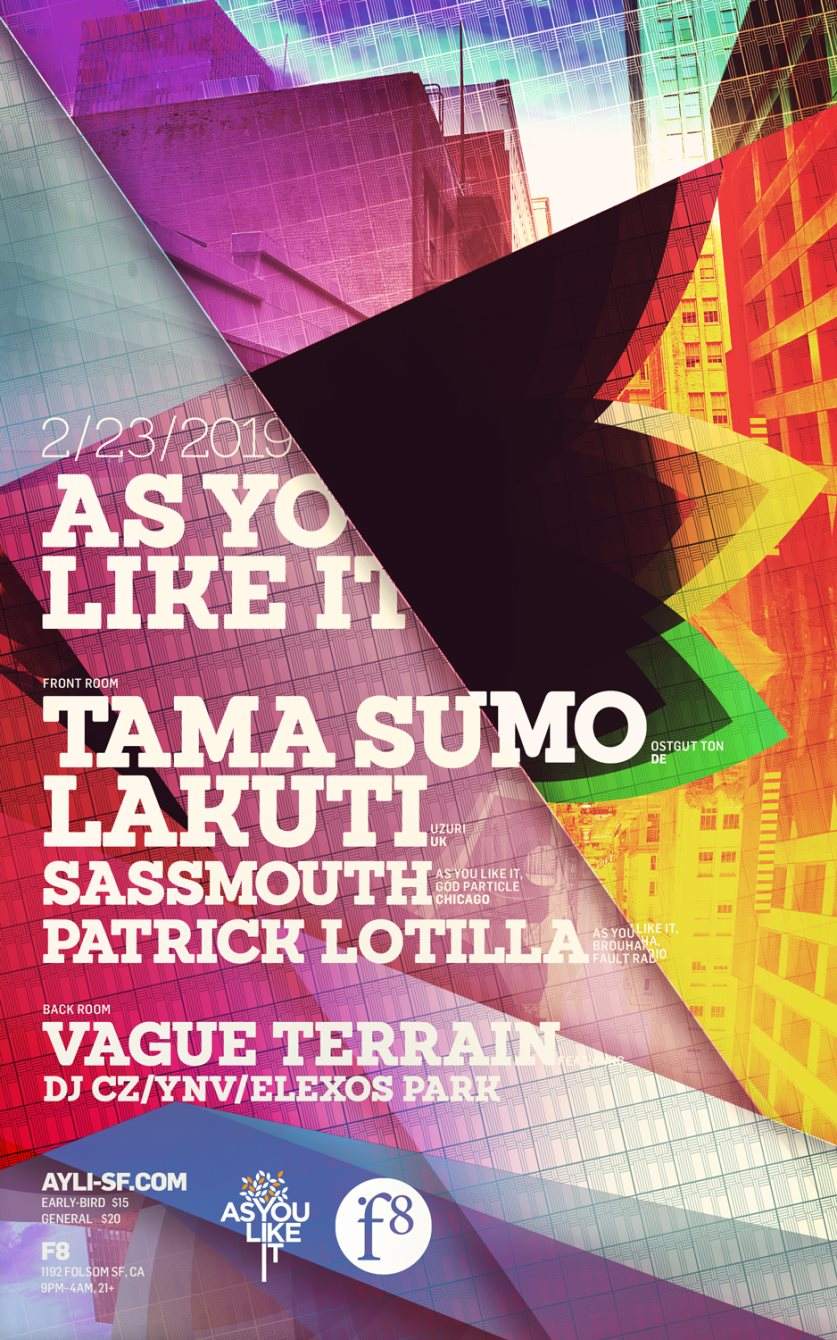 As You Like It with Tama Sumo & Lakuti - Página frontal