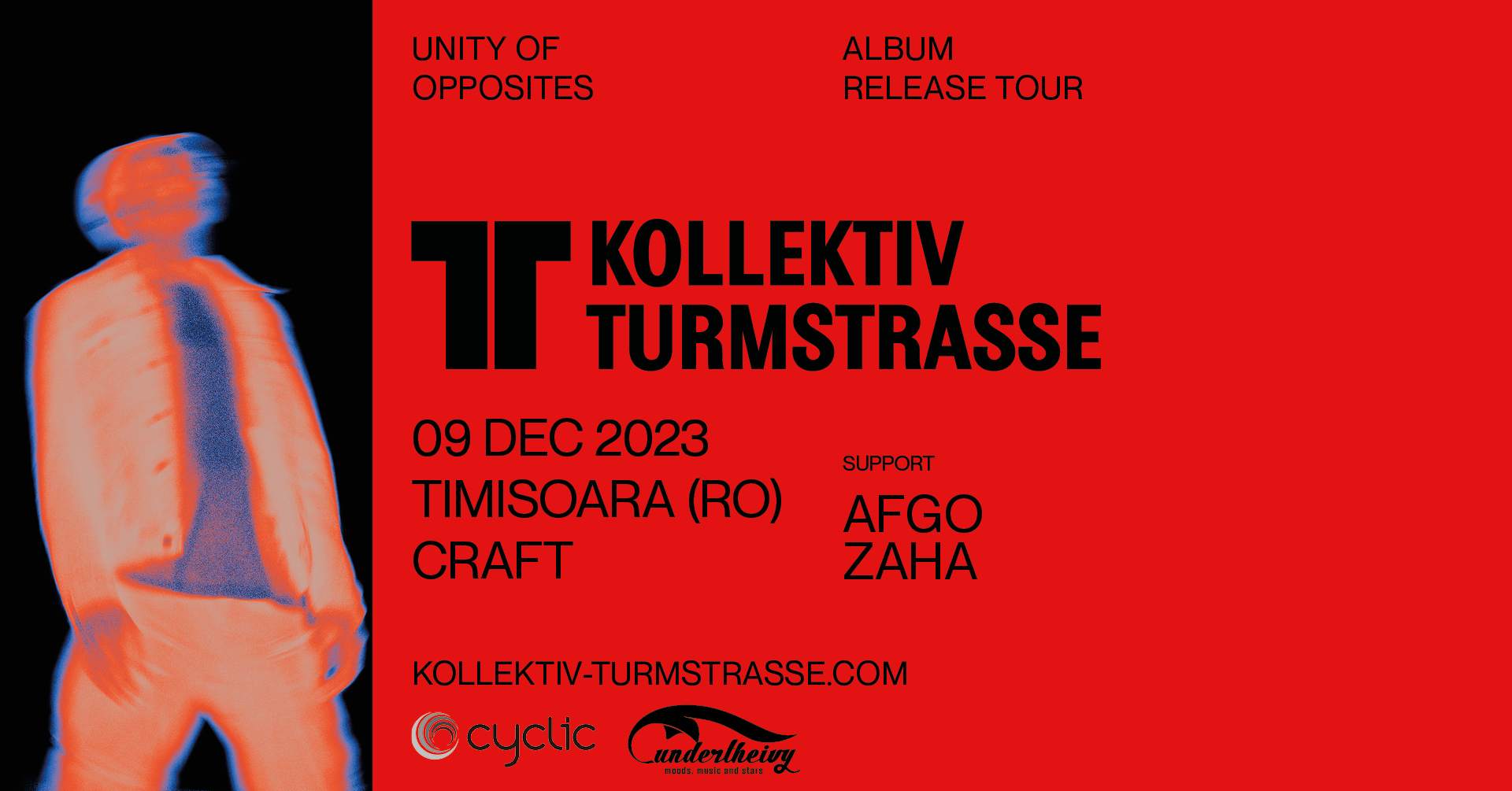Cyclic X Undertheivy pres. Kollektiv Turmstrasse - Unity of Opposites Tour - フライヤー表