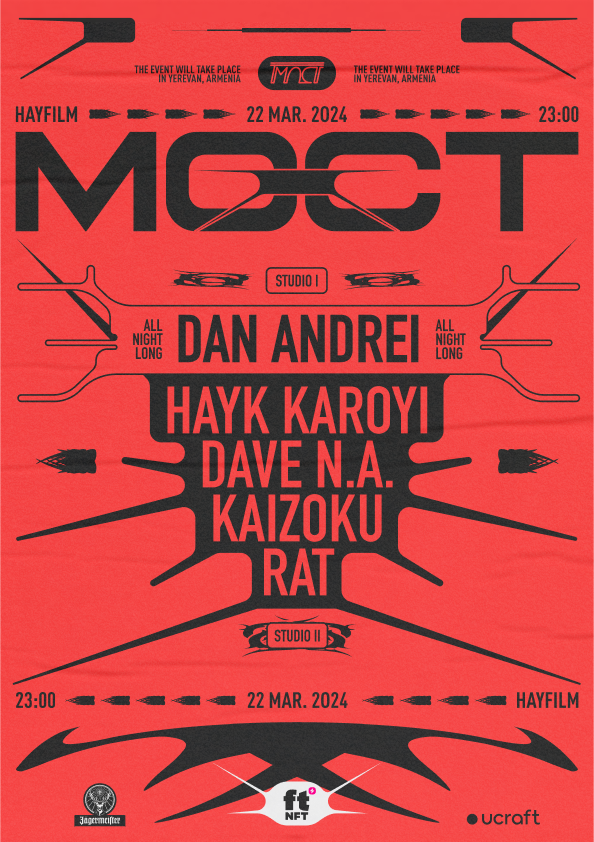MOCT with Dan Andrei, hayk karoyi, Dave N.A., RAT, Kaizoku - フライヤー表