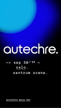 Autechre Live in Oslo - フライヤー表