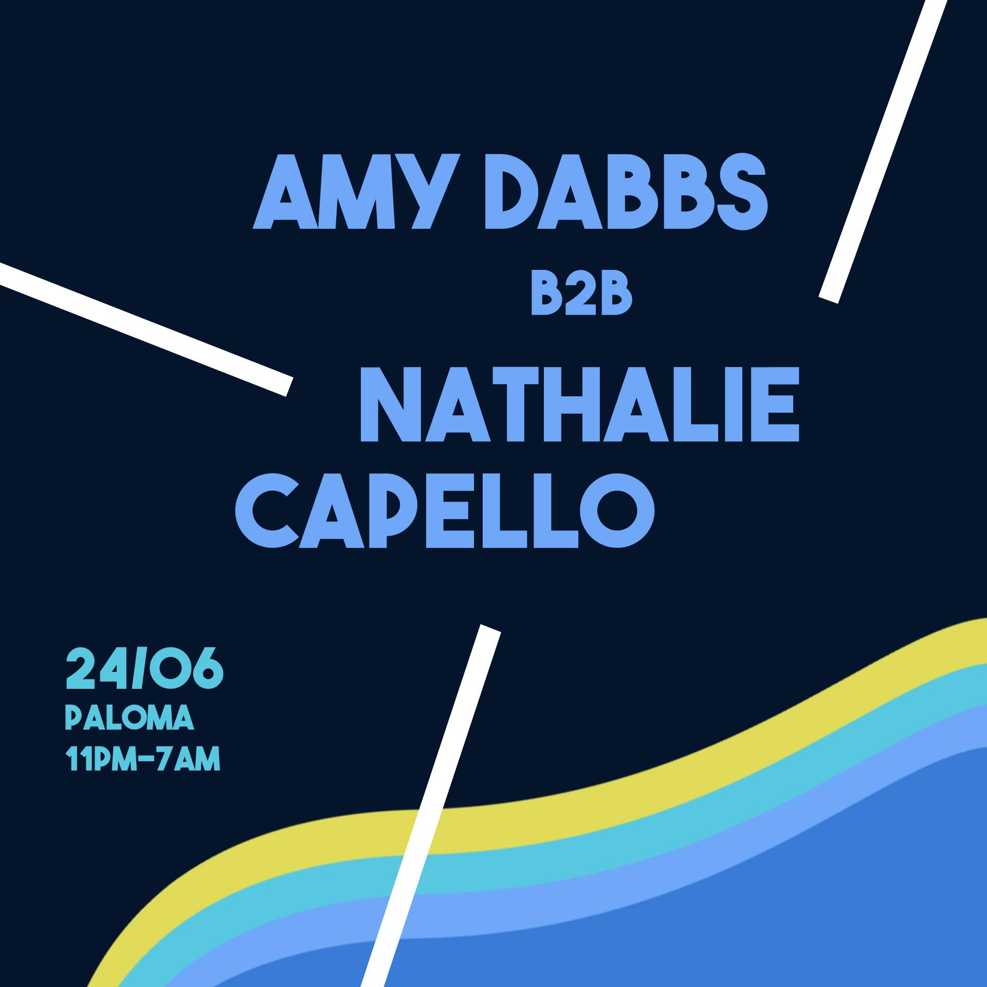 All Night w/Amy Dabbs b2b Nathalie Capello - フライヤー表