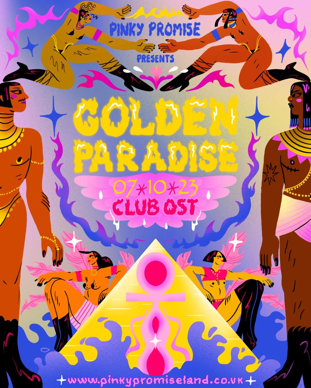 Pinky Promise: Golden Paradise - Página frontal