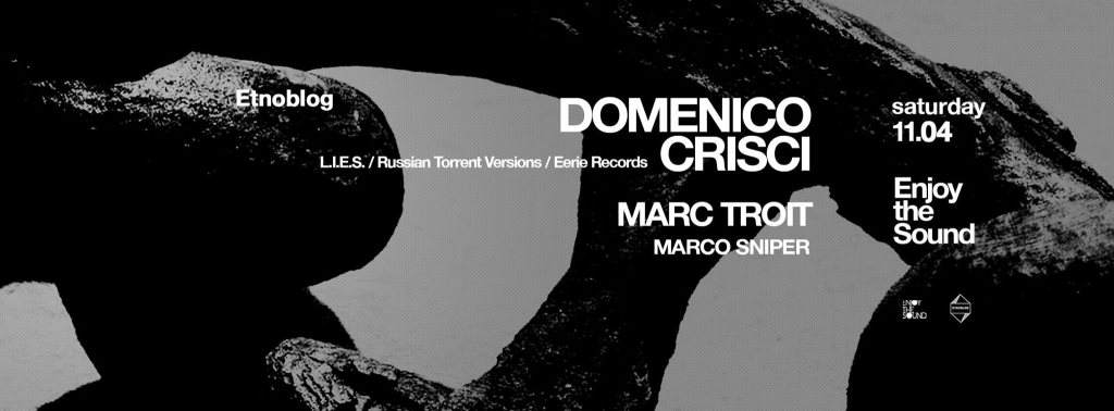 Enjoy the Sound presents Domenico Crisci - フライヤー表