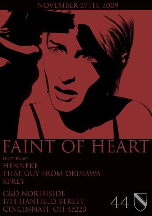 Faint Of Heart - フライヤー表