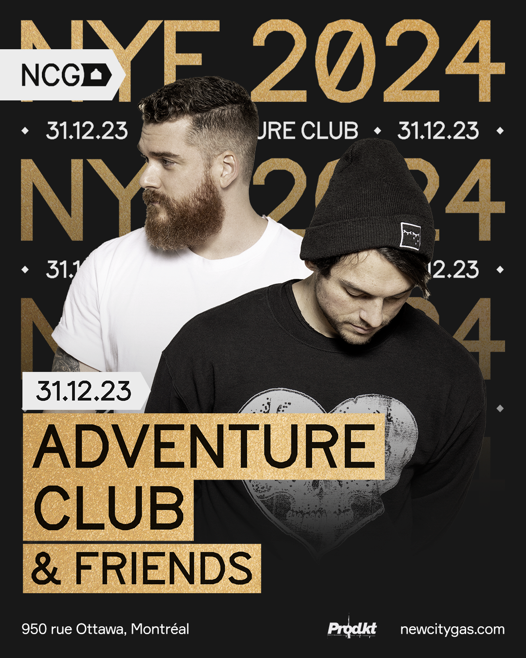 NYE 2024 Adventure Club au New City Gas at New City Gas, Montreal