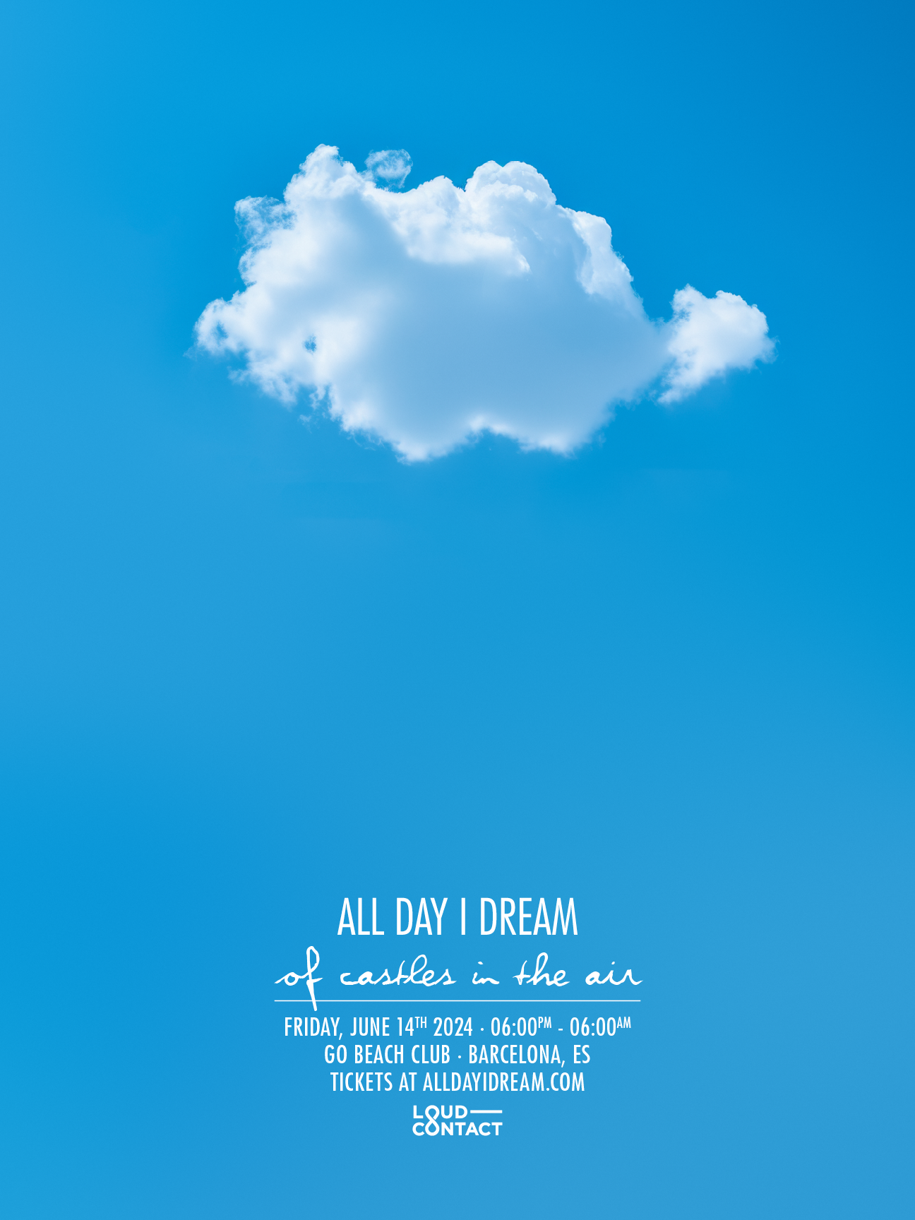 All Day I Dream - Barcelona - フライヤー表