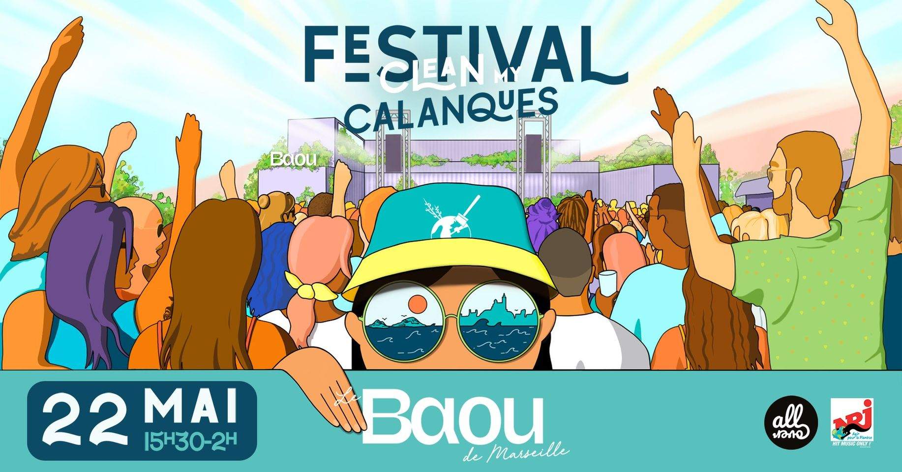Baou X Festival Clean My Calanques - フライヤー表