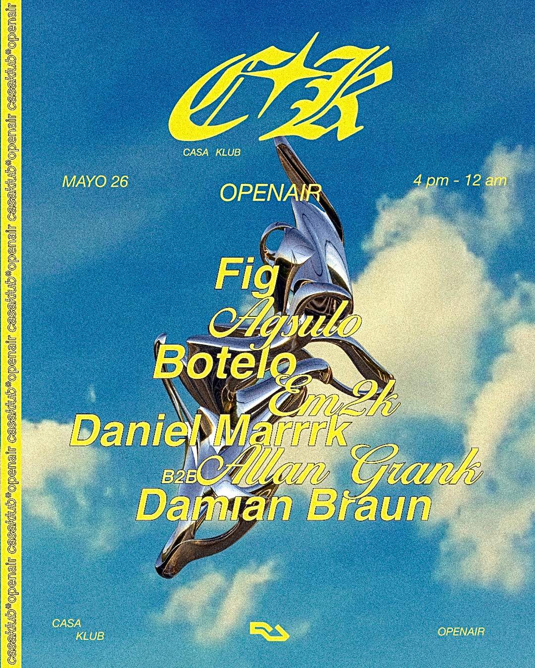Casa Klub Openair 001 - フライヤー表