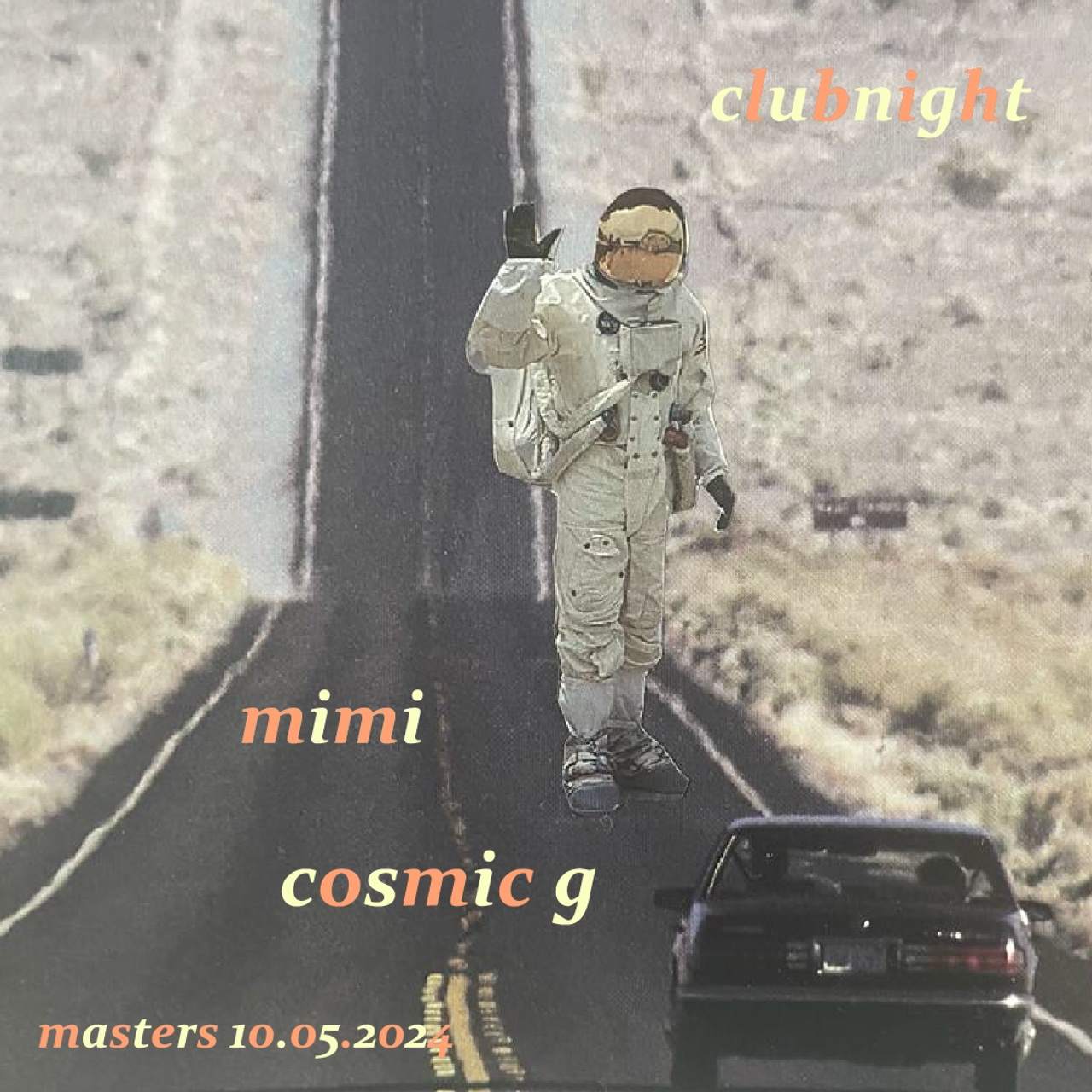Clubnight with Cosmic G & MIMI - フライヤー表