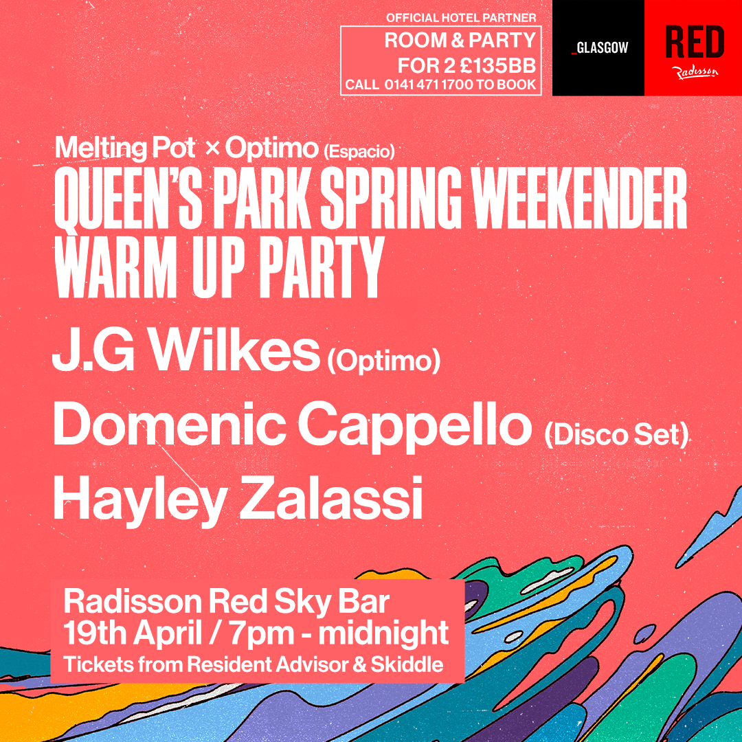 Melting Pot Penthouse Party ● Radisson Red Sky Bar ● QPSW '24 Warm Up ● 19.04.24 ● 7pm-Midnight - フライヤー表