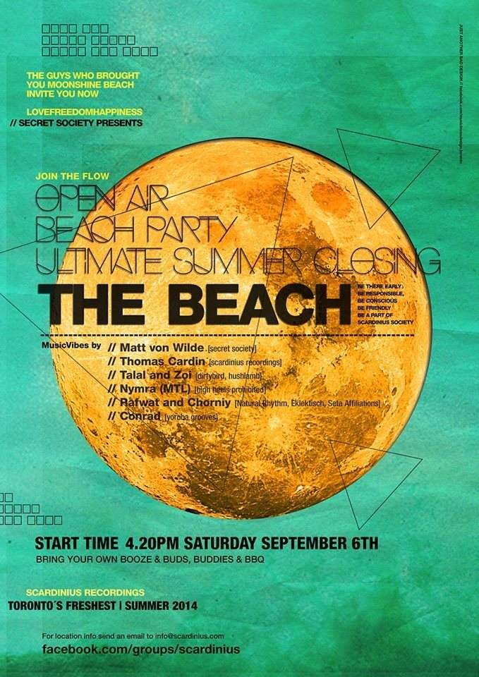 The Beach - The Ultimate Summer Closing Open Air Party - Página frontal