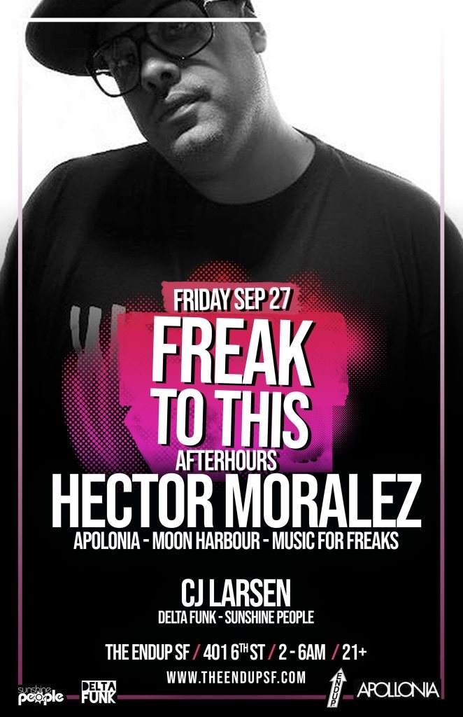 Freak To This with Hector Moralez - フライヤー裏