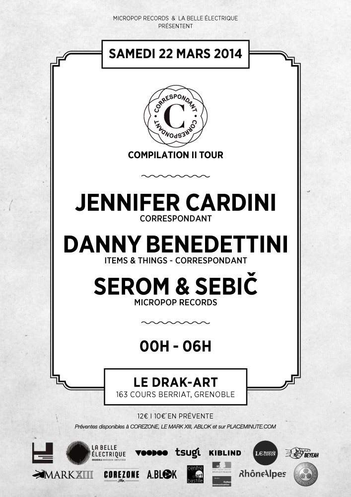 Correspondant Compilation II Tour with Jennifer Cardini & Danny Benedettini - Página frontal