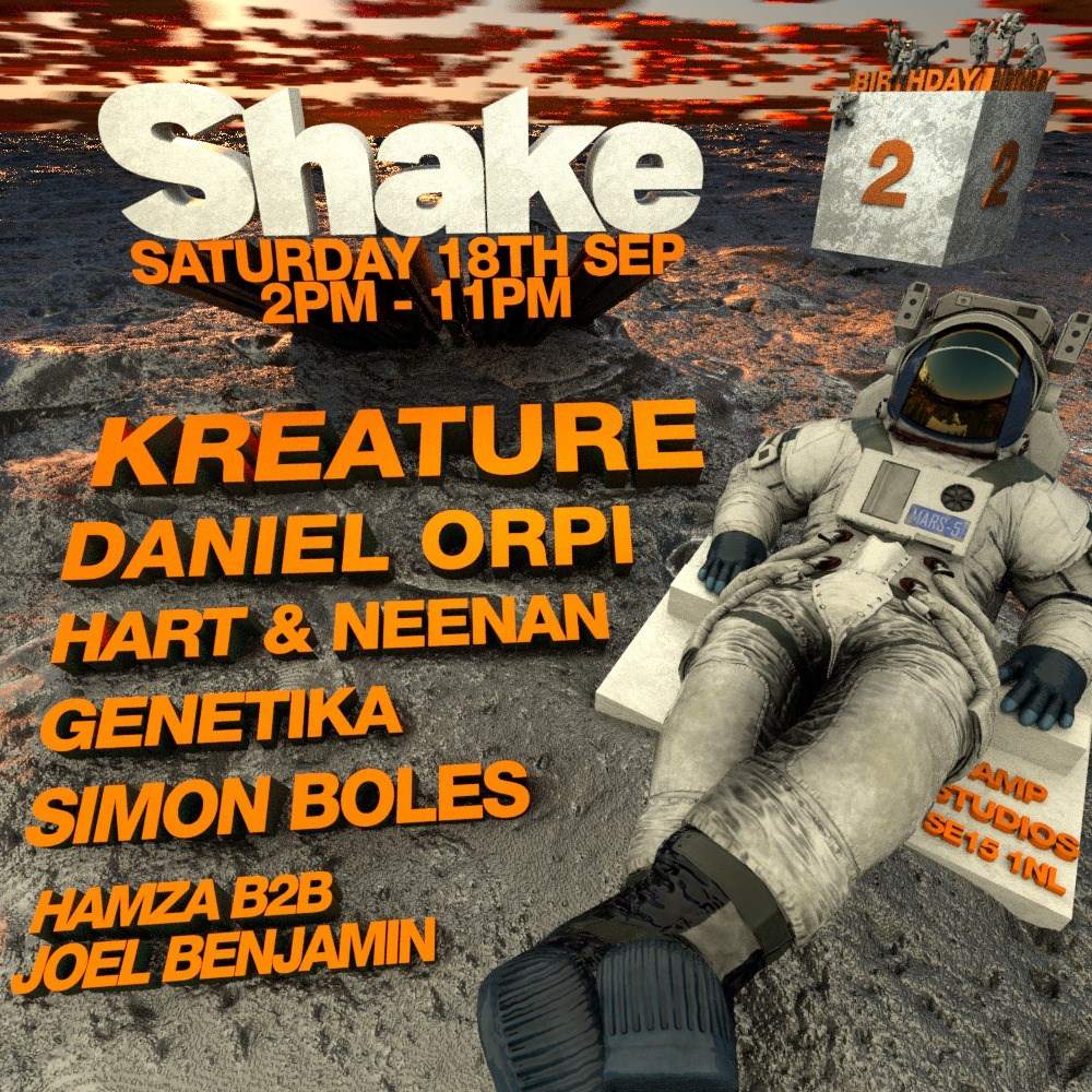 [CANCELLED] Shake with Kreature, Daniel Orpi, Hart & Neenan - Página frontal