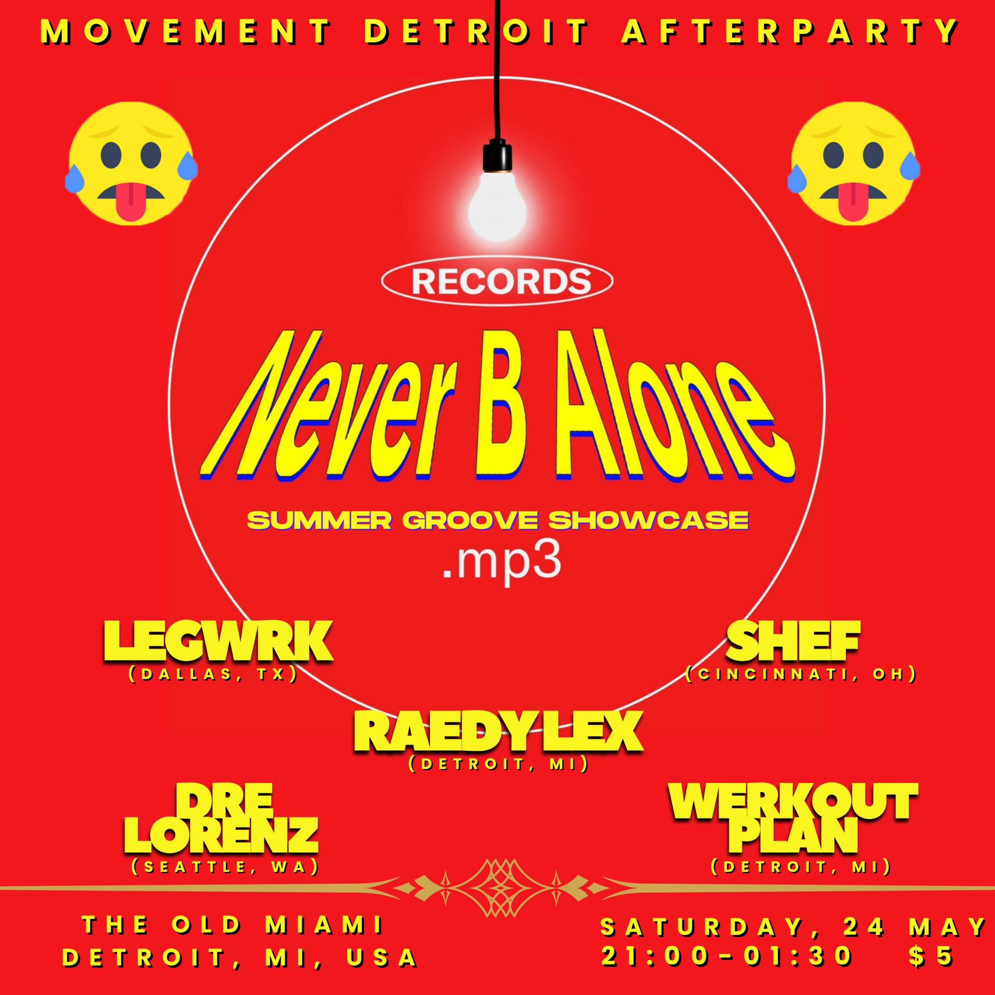 Movement Detroit Afters: Never B Alone Records Official Showcase at Old ...