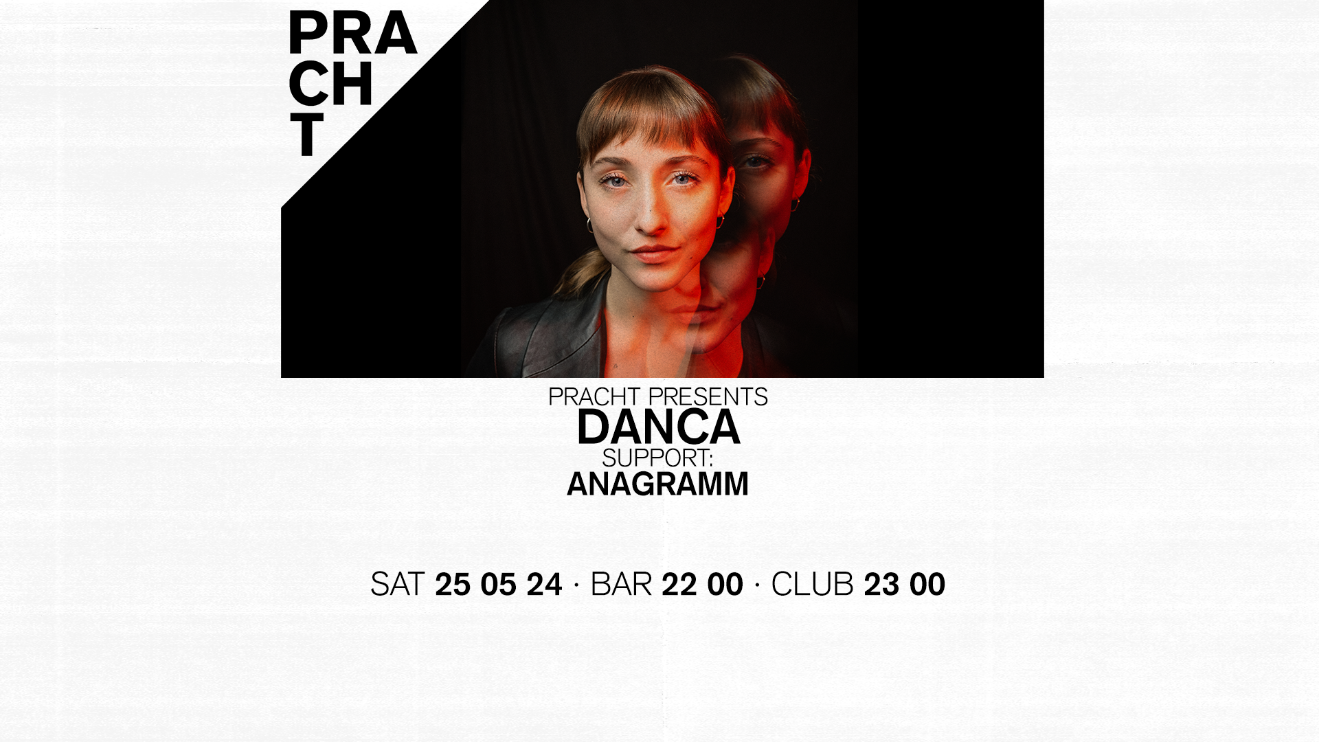 Pracht presents: Danca · Anagramm - フライヤー表