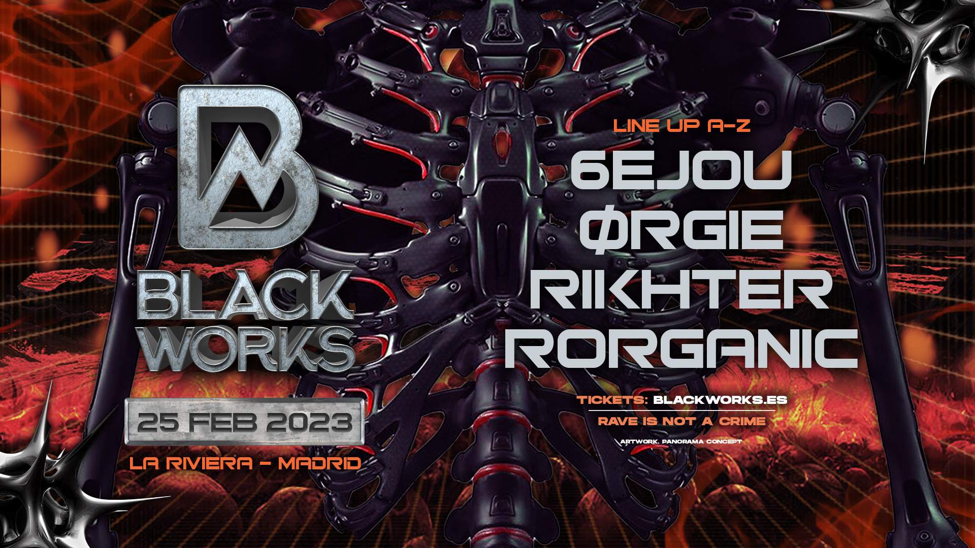 BlackWorks at La Riviera - Página frontal