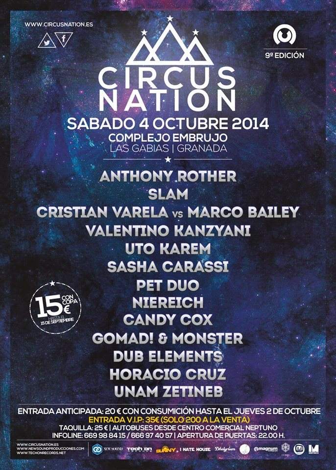 Circus Nation Festival 2014 - Página frontal