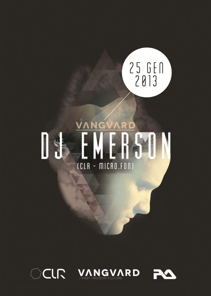 Vanguard Pres. DJ Emerson (CLR - Micro.fon) - フライヤー表