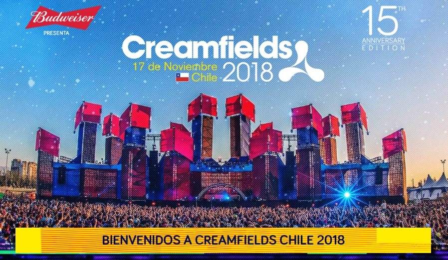 Creamfields Chile 2018 / 15 Years Anniversary - Página frontal