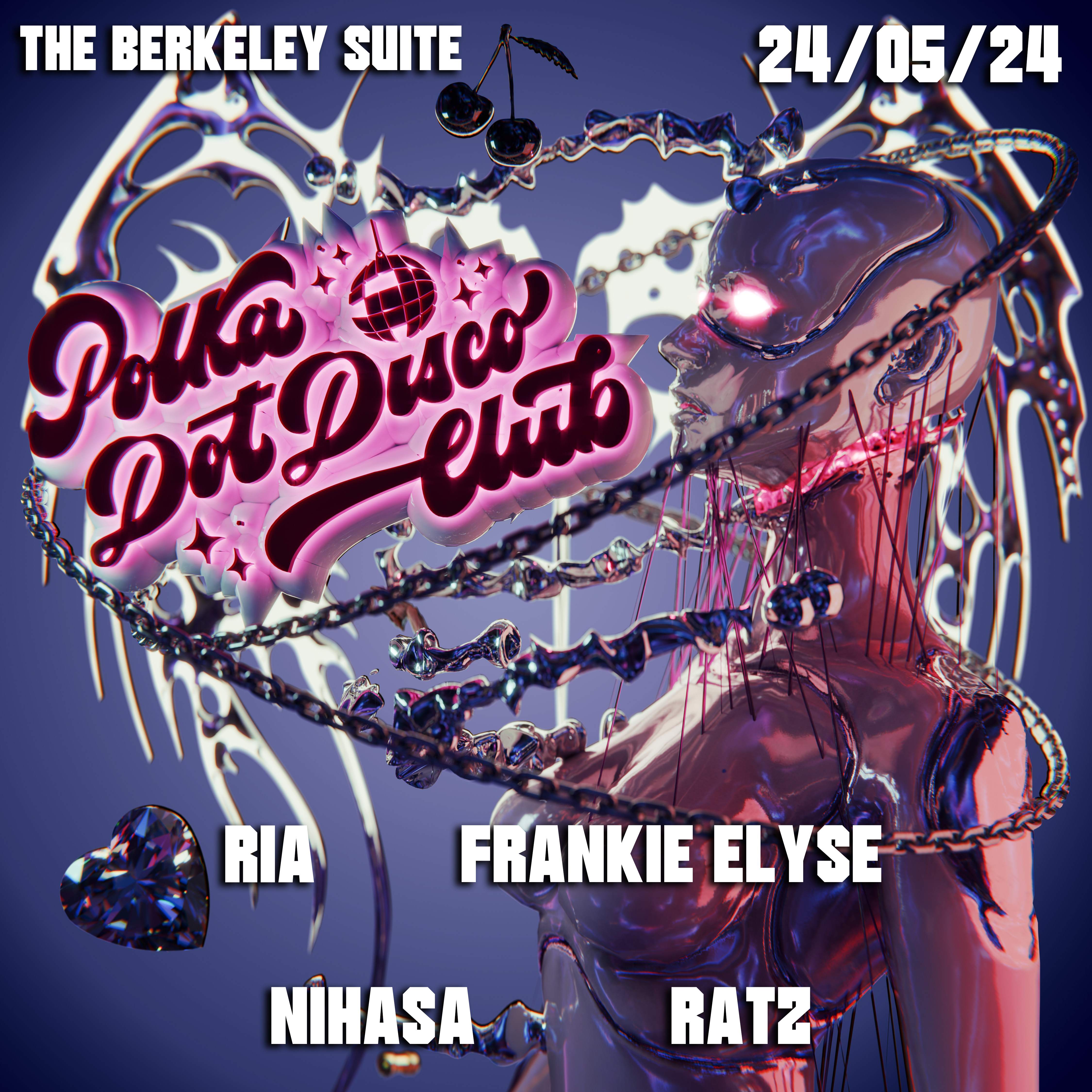 Polka Dot Disco Club · The Berkeley Suite · FREE ENTRY TICKETS before 12am - Página frontal