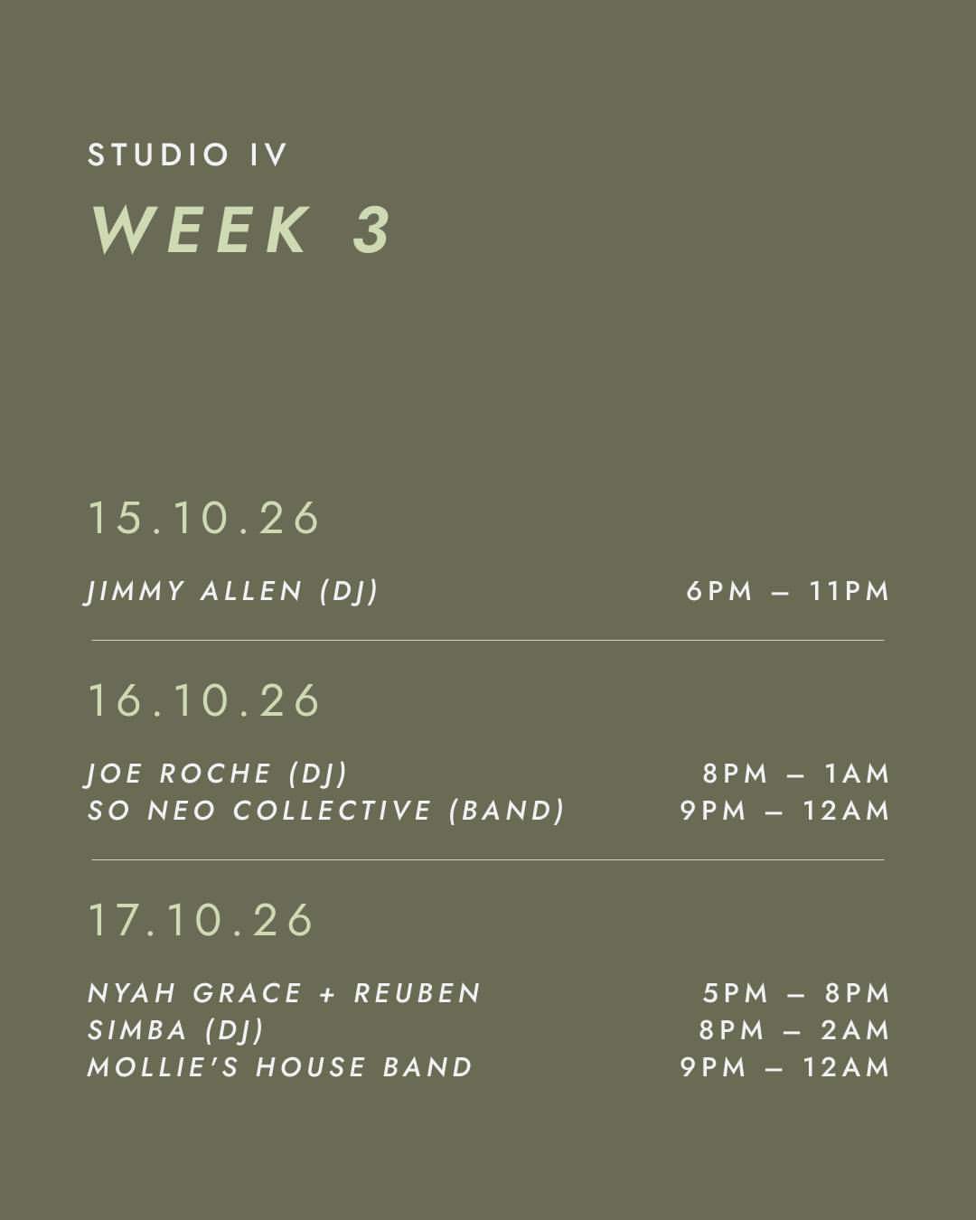 Studio IV: Jimmy Allen at Mollies, Manchester